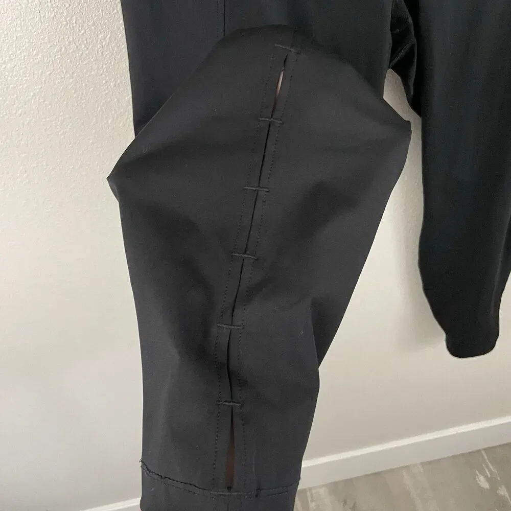 Nike Yoga Womens 2X Black Dri Fit High Rise 7/8 Length Legging Pant